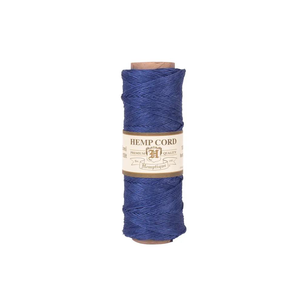 Blue, Twine/Thread/Cord, Art & School, Hemptique, Hemp Cord, 10#, 205', 957003